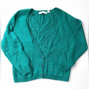 Elegant Festive Green Cardigan for Women